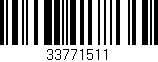 Código de barras (EAN, GTIN, SKU, ISBN): '33771511'