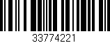 Código de barras (EAN, GTIN, SKU, ISBN): '33774221'