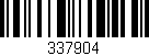 Código de barras (EAN, GTIN, SKU, ISBN): '337904'