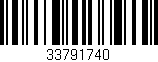 Código de barras (EAN, GTIN, SKU, ISBN): '33791740'