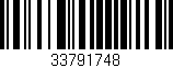 Código de barras (EAN, GTIN, SKU, ISBN): '33791748'