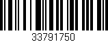 Código de barras (EAN, GTIN, SKU, ISBN): '33791750'