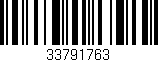 Código de barras (EAN, GTIN, SKU, ISBN): '33791763'