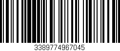 Código de barras (EAN, GTIN, SKU, ISBN): '3389774967045'