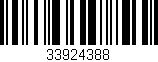 Código de barras (EAN, GTIN, SKU, ISBN): '33924388'
