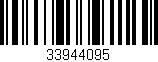 Código de barras (EAN, GTIN, SKU, ISBN): '33944095'