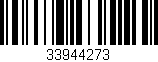 Código de barras (EAN, GTIN, SKU, ISBN): '33944273'