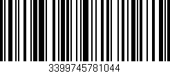 Código de barras (EAN, GTIN, SKU, ISBN): '3399745781044'