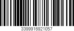 Código de barras (EAN, GTIN, SKU, ISBN): '3399916921057'