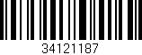 Código de barras (EAN, GTIN, SKU, ISBN): '34121187'