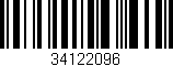 Código de barras (EAN, GTIN, SKU, ISBN): '34122096'