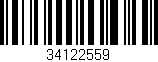 Código de barras (EAN, GTIN, SKU, ISBN): '34122559'