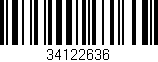 Código de barras (EAN, GTIN, SKU, ISBN): '34122636'