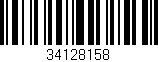 Código de barras (EAN, GTIN, SKU, ISBN): '34128158'
