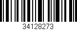 Código de barras (EAN, GTIN, SKU, ISBN): '34128273'