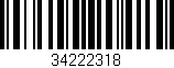 Código de barras (EAN, GTIN, SKU, ISBN): '34222318'