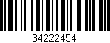 Código de barras (EAN, GTIN, SKU, ISBN): '34222454'