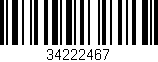 Código de barras (EAN, GTIN, SKU, ISBN): '34222467'