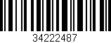 Código de barras (EAN, GTIN, SKU, ISBN): '34222487'