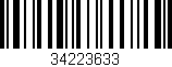 Código de barras (EAN, GTIN, SKU, ISBN): '34223633'