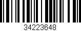 Código de barras (EAN, GTIN, SKU, ISBN): '34223648'