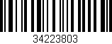 Código de barras (EAN, GTIN, SKU, ISBN): '34223803'