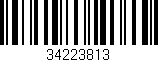 Código de barras (EAN, GTIN, SKU, ISBN): '34223813'