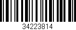 Código de barras (EAN, GTIN, SKU, ISBN): '34223814'
