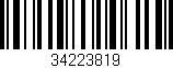 Código de barras (EAN, GTIN, SKU, ISBN): '34223819'