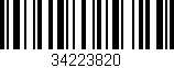 Código de barras (EAN, GTIN, SKU, ISBN): '34223820'