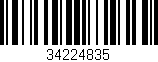Código de barras (EAN, GTIN, SKU, ISBN): '34224835'