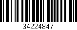 Código de barras (EAN, GTIN, SKU, ISBN): '34224847'