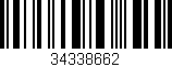 Código de barras (EAN, GTIN, SKU, ISBN): '34338662'