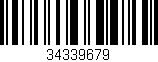 Código de barras (EAN, GTIN, SKU, ISBN): '34339679'