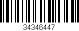 Código de barras (EAN, GTIN, SKU, ISBN): '34346447'