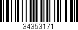 Código de barras (EAN, GTIN, SKU, ISBN): '34353171'