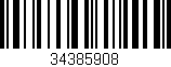 Código de barras (EAN, GTIN, SKU, ISBN): '34385908'