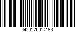 Código de barras (EAN, GTIN, SKU, ISBN): '3439270914156'