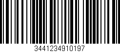 Código de barras (EAN, GTIN, SKU, ISBN): '3441234910197'