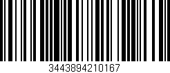 Código de barras (EAN, GTIN, SKU, ISBN): '3443894210167'