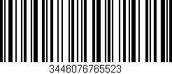 Código de barras (EAN, GTIN, SKU, ISBN): '3446076765523'