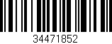 Código de barras (EAN, GTIN, SKU, ISBN): '34471852'