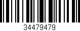 Código de barras (EAN, GTIN, SKU, ISBN): '34479479'