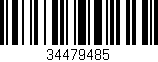 Código de barras (EAN, GTIN, SKU, ISBN): '34479485'