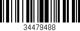 Código de barras (EAN, GTIN, SKU, ISBN): '34479488'