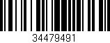 Código de barras (EAN, GTIN, SKU, ISBN): '34479491'