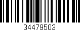 Código de barras (EAN, GTIN, SKU, ISBN): '34479503'