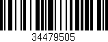 Código de barras (EAN, GTIN, SKU, ISBN): '34479505'