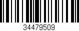 Código de barras (EAN, GTIN, SKU, ISBN): '34479509'