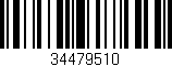 Código de barras (EAN, GTIN, SKU, ISBN): '34479510'